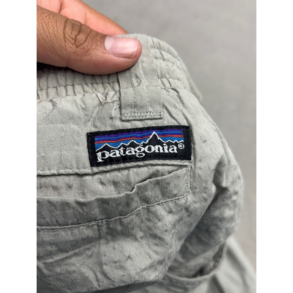 Vintage Patagonia Gi III Grey Nylon Hiking Pants Mens XL Made in USA 30 Inseam - Picture 5 of 6